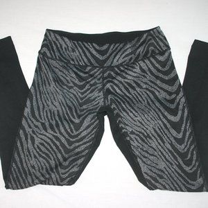 Zella Tights Yoga Pants Women M Zebra Pattern